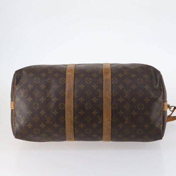 LOUIS VUITTON Monogram Keepall Bandouliere 45 Boston Bag M41418 LV Auth 135131 - Picture 7 of 16